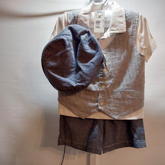 FAO Babies R US Little Boy's Outfit W/Hat Size 24 Month - Picture 6 of 6